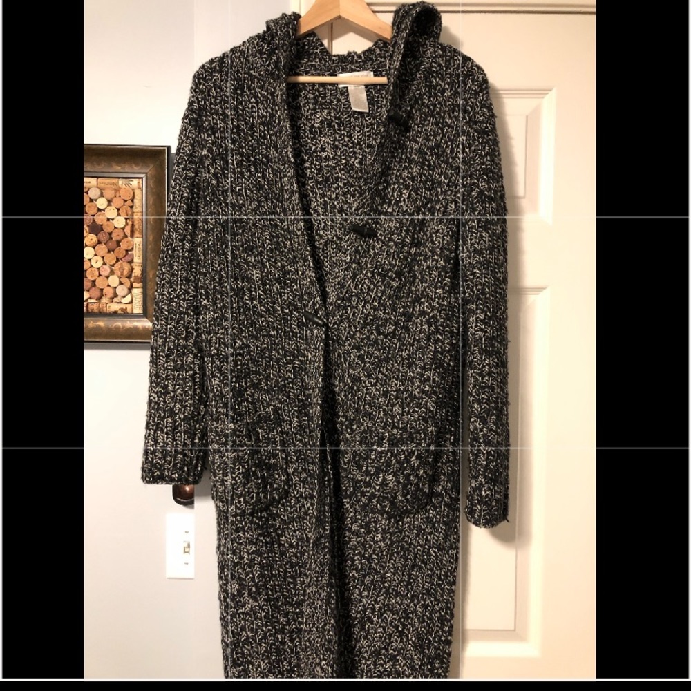 *Vintage* Knee-Length Knit Cardigan